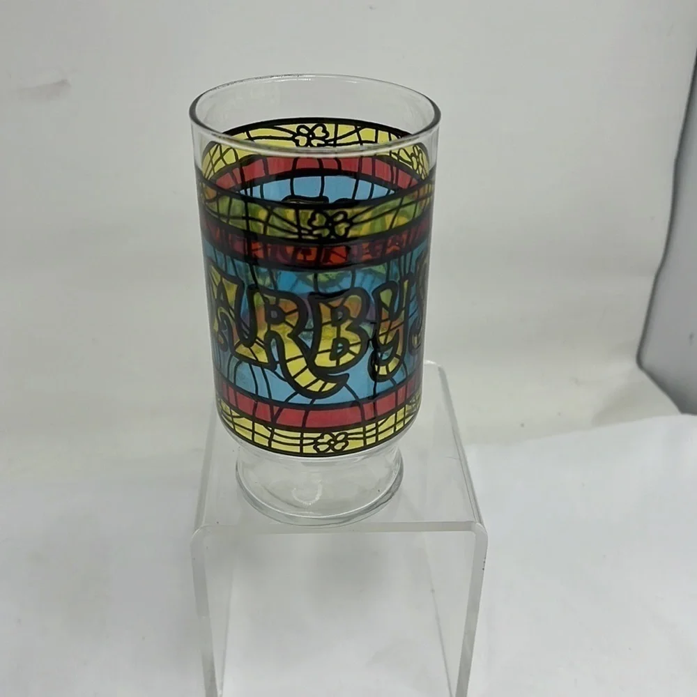 Vintage Arby’s Tiffany Style 12 oz Drinking Beverage Tall Tumblers Glasses